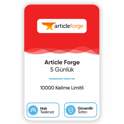 Article Forge – 5 Günlük