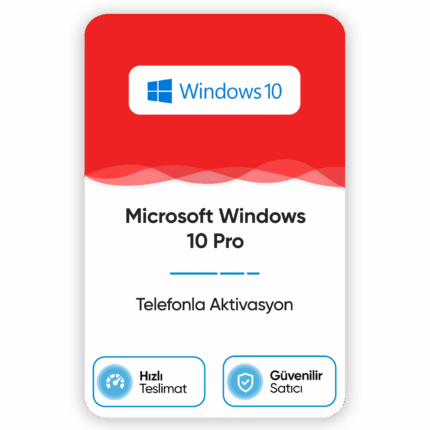 Windows 10 Pro – Telefon Aktivasyon