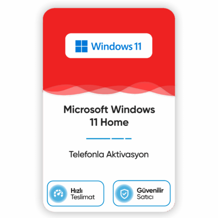 Windows 11 Home – Telefon Aktivasyon