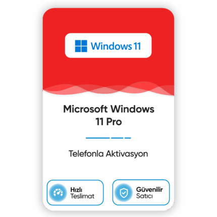 Windows 11 Pro – Telefon Aktivasyon
